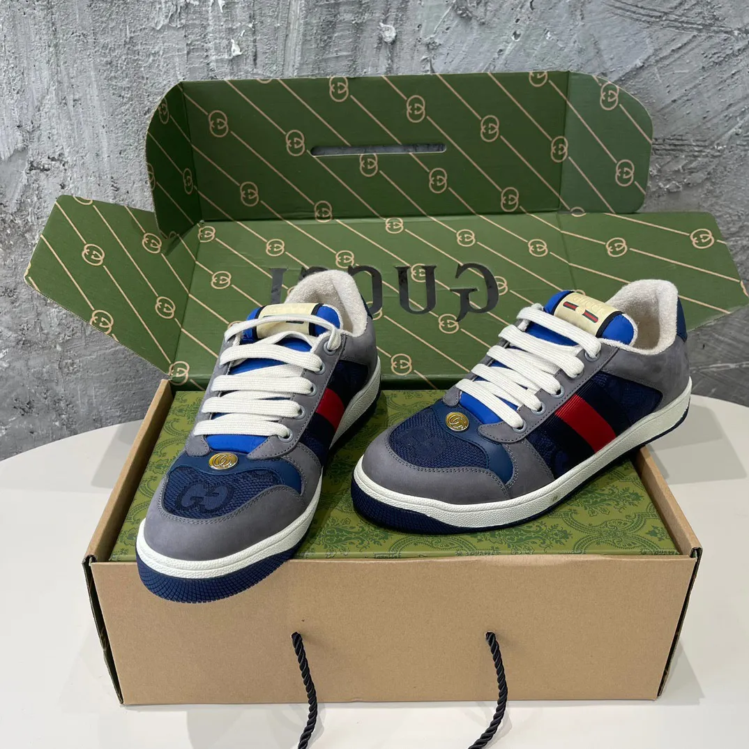 👟👟Ex-factory price 480👟👟 Couple style👫Gucci Gucci ❗️❗️New order shipped Original development Private mold making Correct last shape Hand-polished and distressed effect Correct details Complete accessories Imported leather/original towel lining crafted with craftsmanship Same size for men and women: 35-44